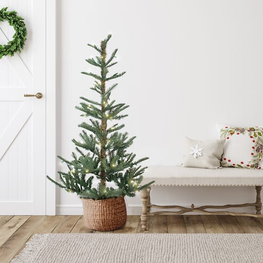 4.5Ft Pre-Lit Real Touch™️ Nordmann Artificial Christmas Tree, Warm Clear LED Lights By Northlight | 4.5 ft | Michaels®